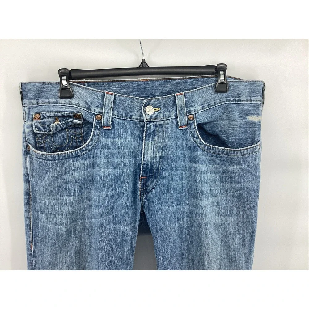 True Religion Originals Billy Flap Jeans Relaxed Men's 38 X 33